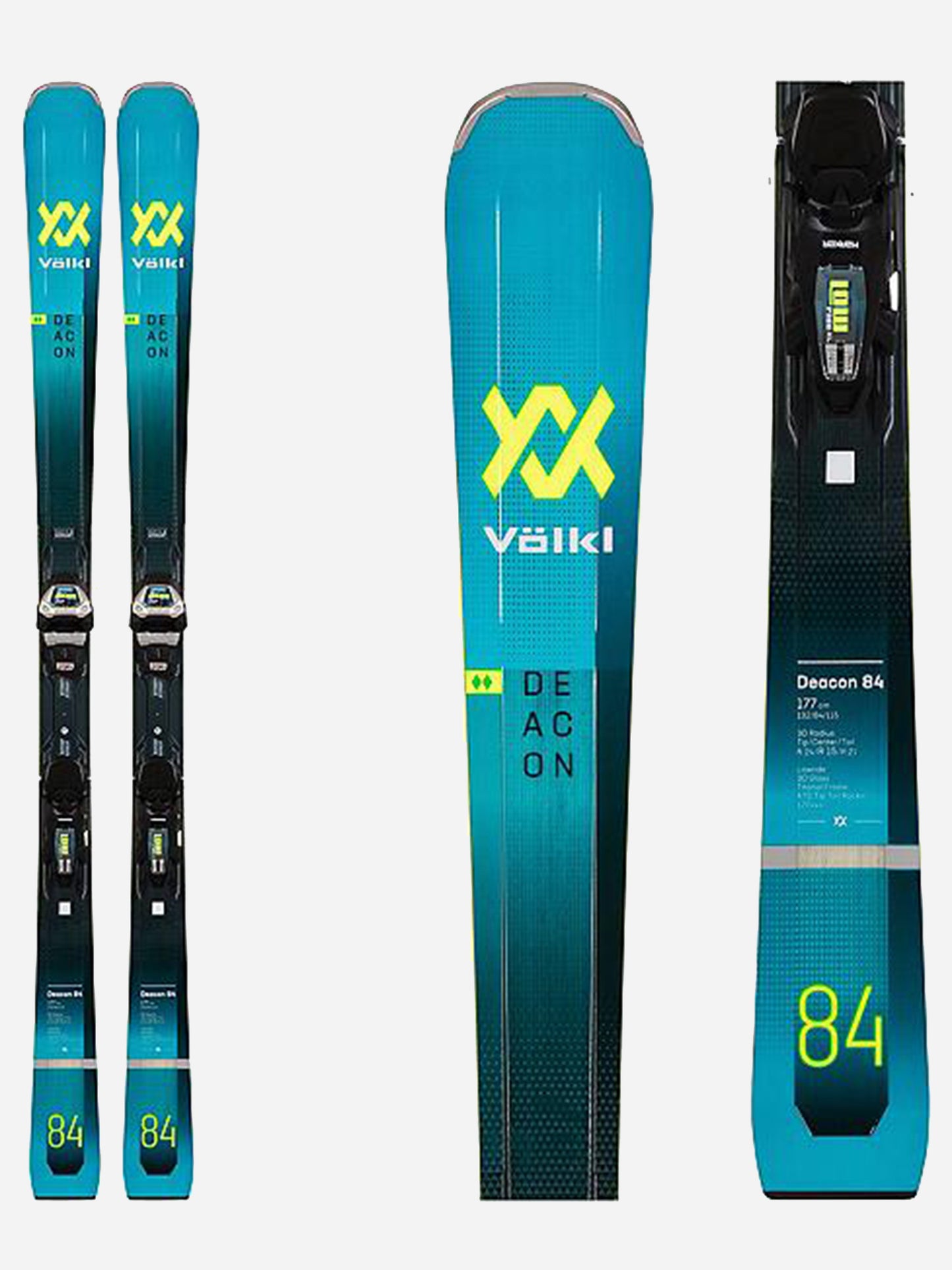 Volkl Deacon 84 Skis + LowRide XL 13 FR GW Bindings 2023