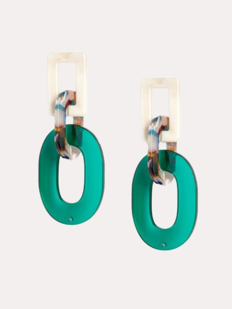 Neely Phelan Parker Resin Drop Earring - Saint Bernard