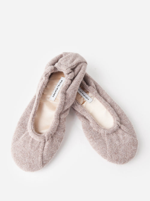 White + Warren Women's Cashmere Ballet Slipper