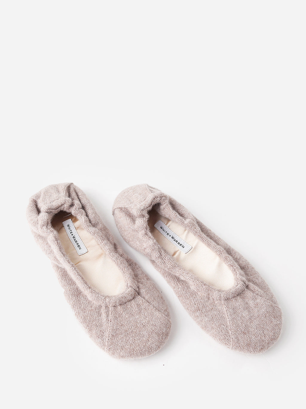 White + Warren Women's Cashmere Ballet Slipper - Saint Bernard