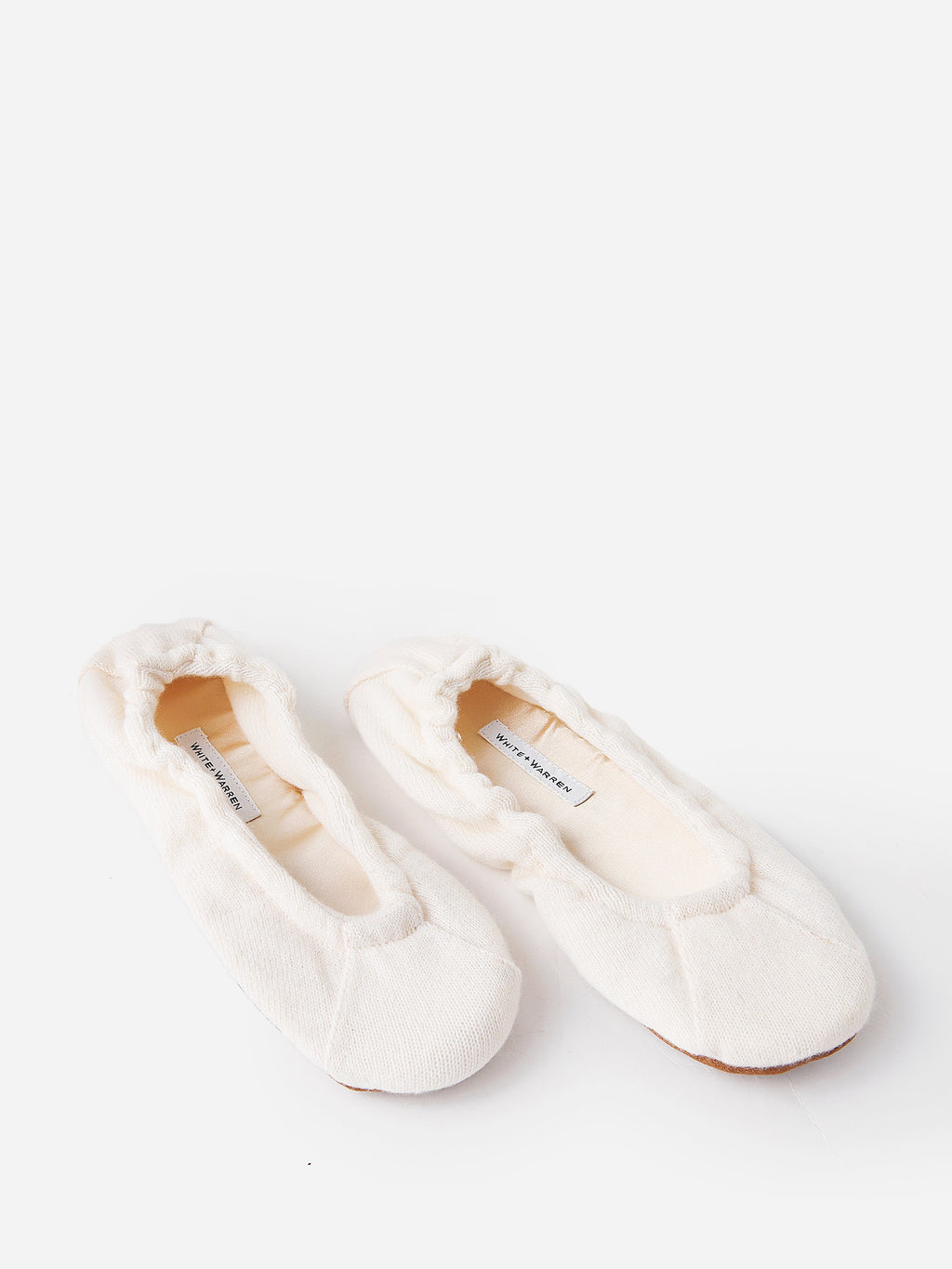 White + Warren Women's Cashmere Ballet Slipper - Saint Bernard