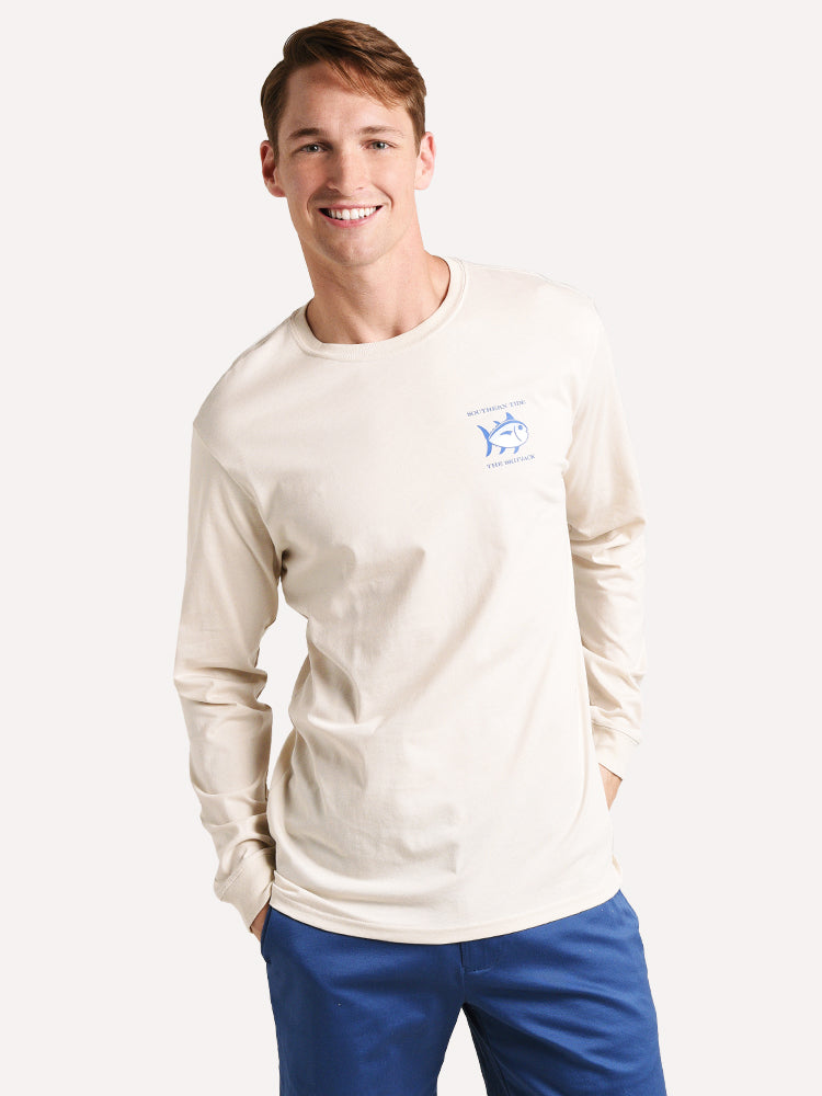 Southern Tide Men's Original Skipjack Long Sleeve T-Shirt - Saint Bernard