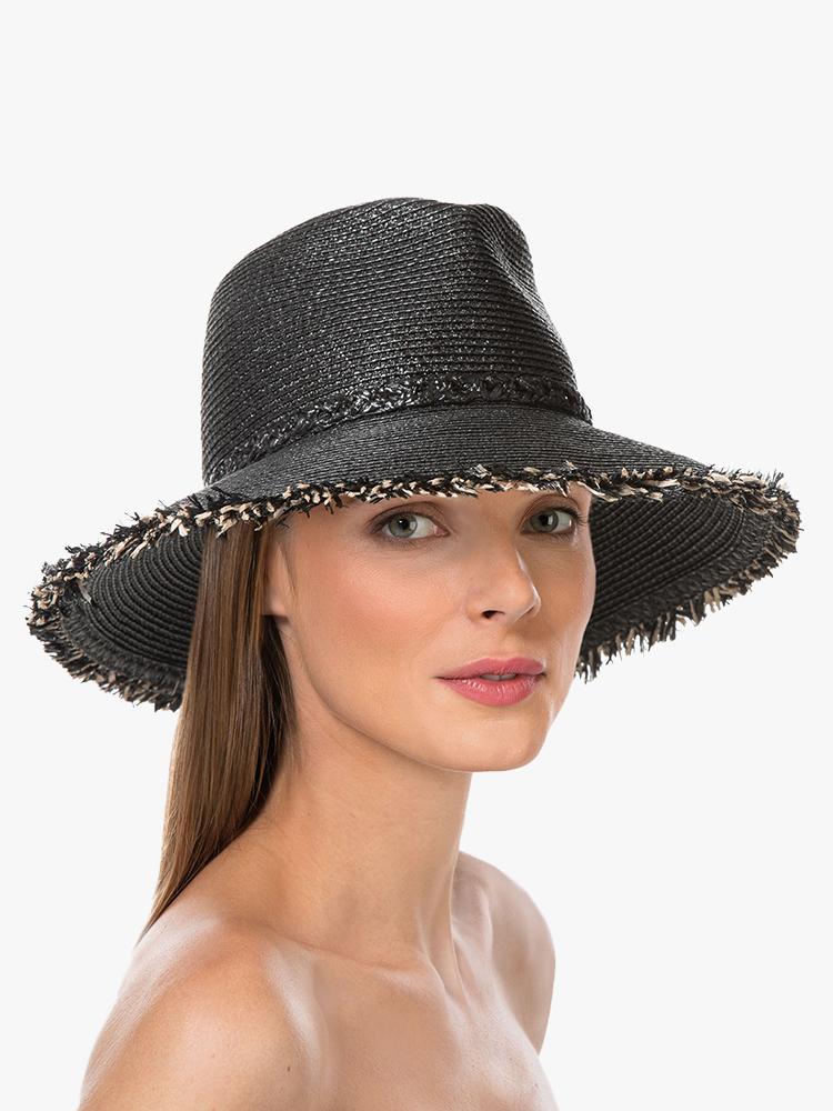 Eric Javits Mykonos Packable Beach Hat - Saint Bernard