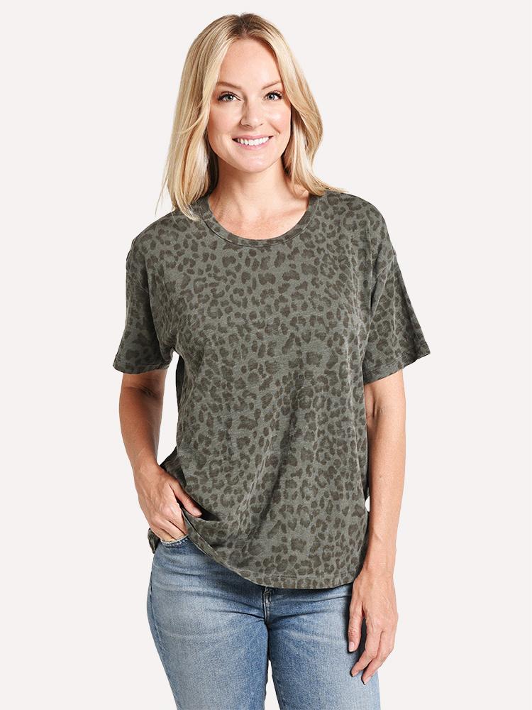 Sundry Leopard Oversized Tee - Saint Bernard