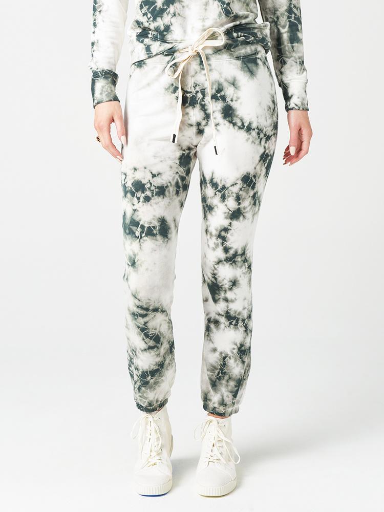 Stateside Women's Tie Dye Viscose Fleece Pant - Saint Bernard