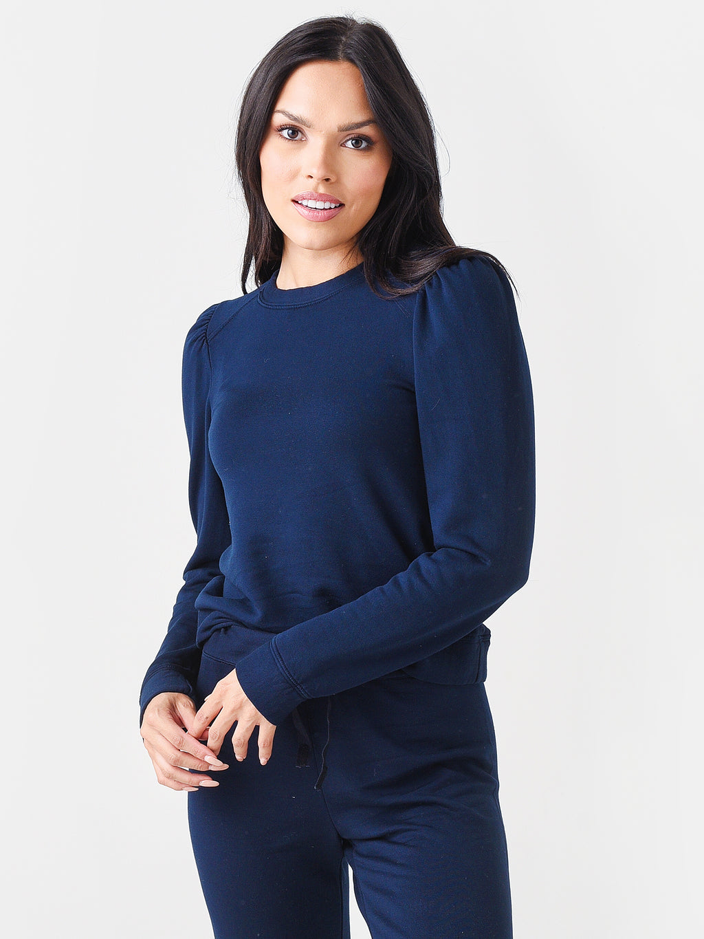 Stateside Women's Softest Fleece Blouson Sleeve Sweatshirt - Saint Bernard
