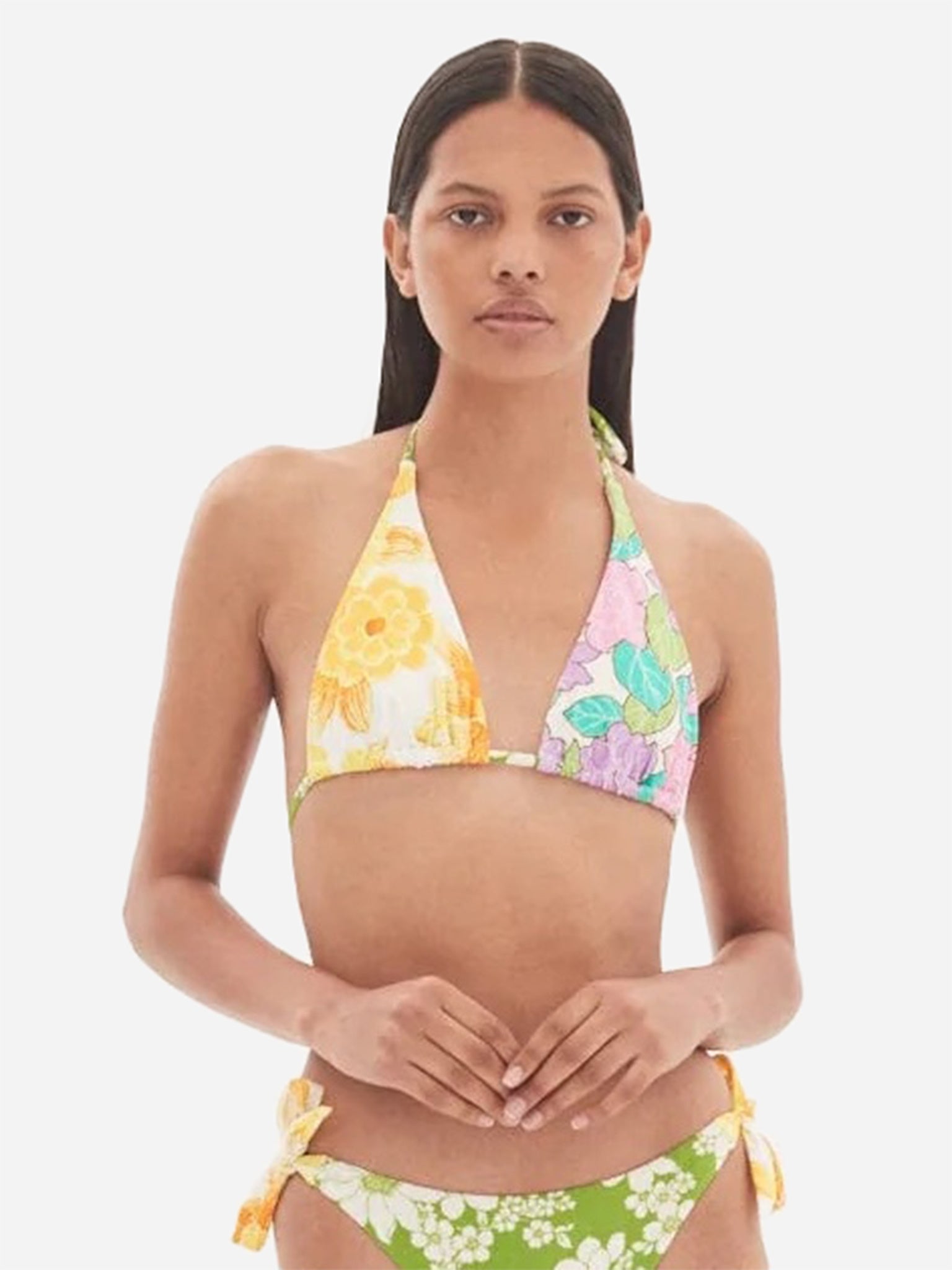 Alemais Women's Elora Triangle String Bikini Top - Saint Bernard