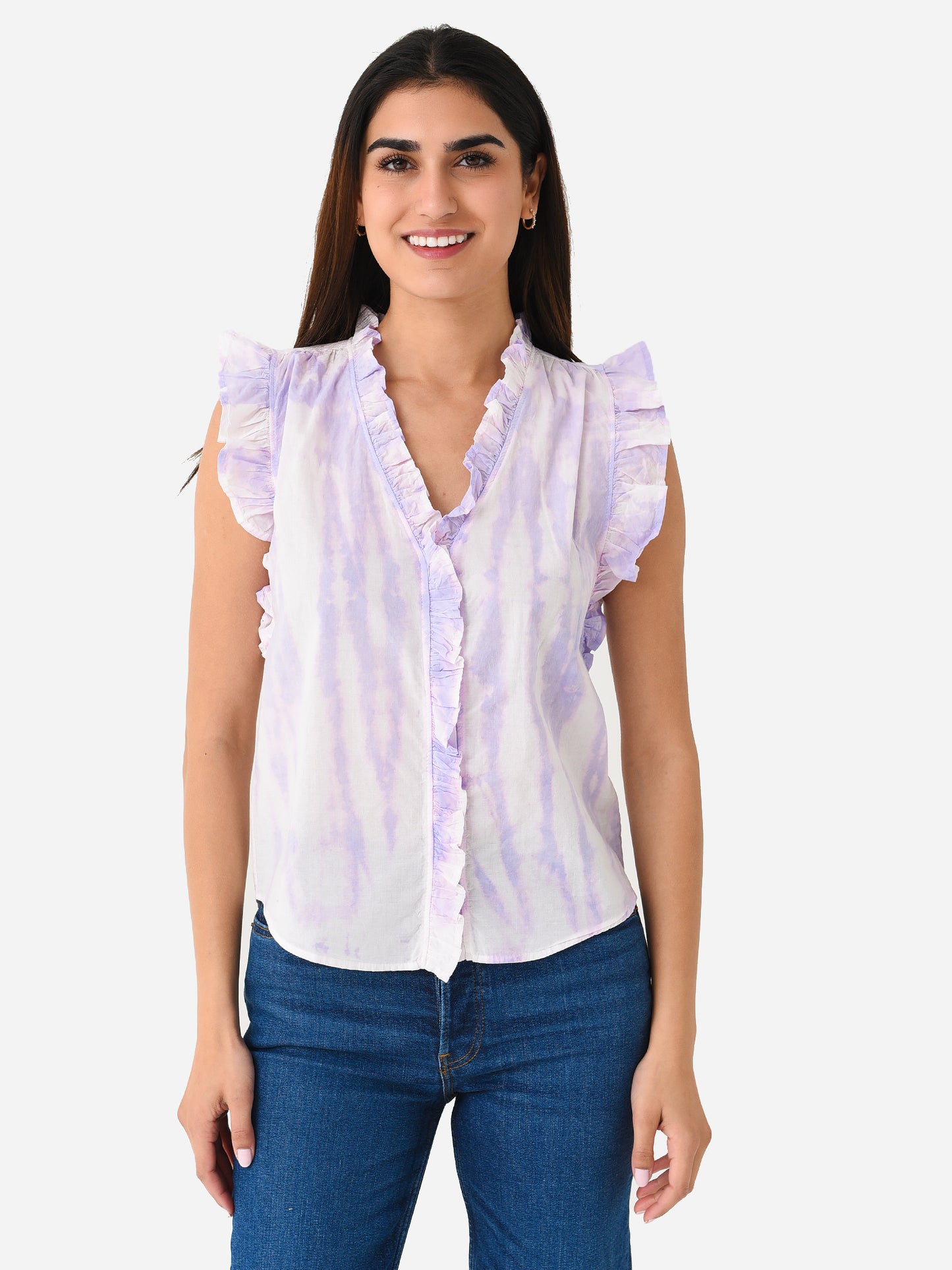 Stark X Women's Ruffle Top - Saint Bernard