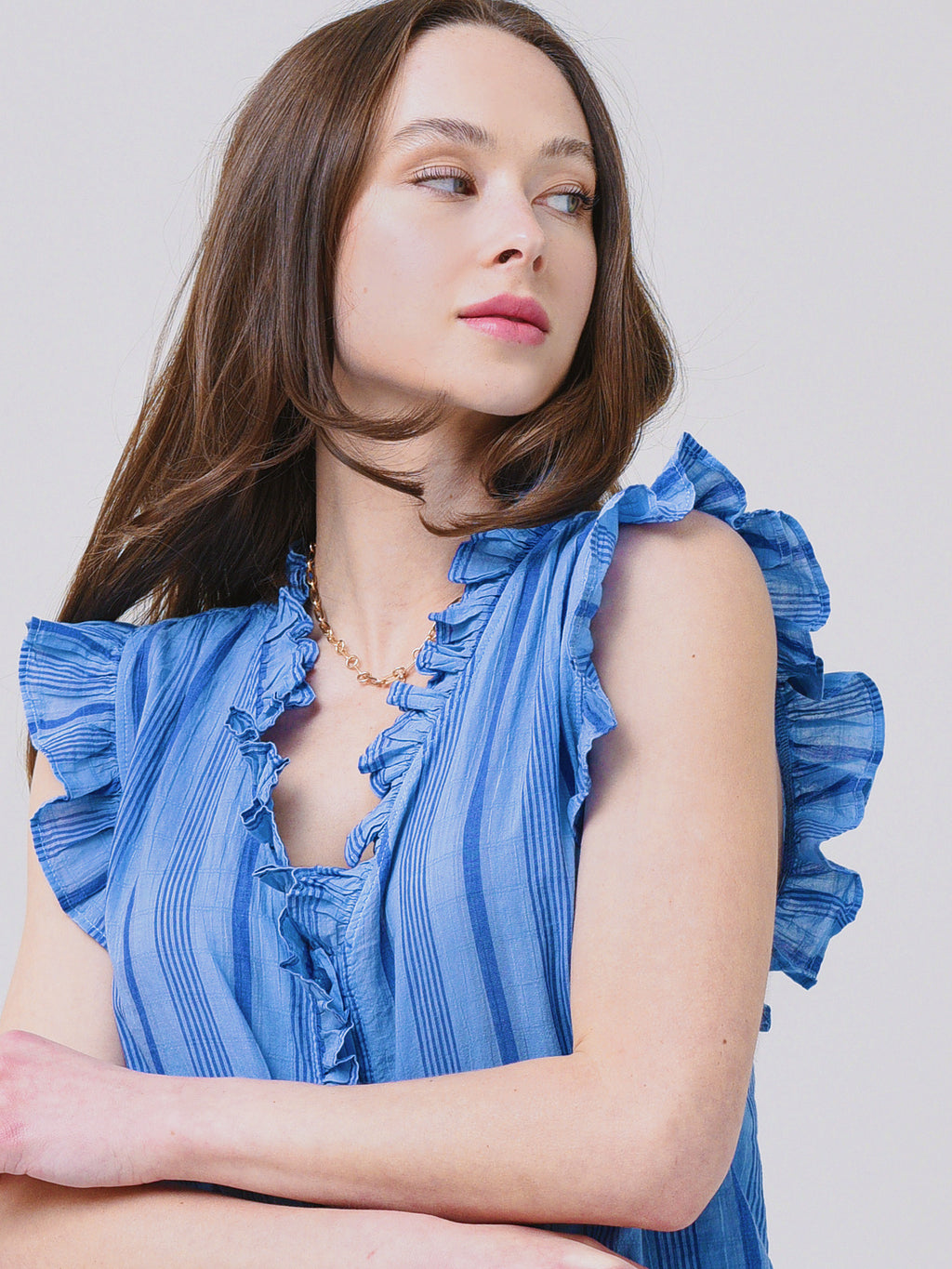 Stark X Women's Ruffly Top - Saint Bernard