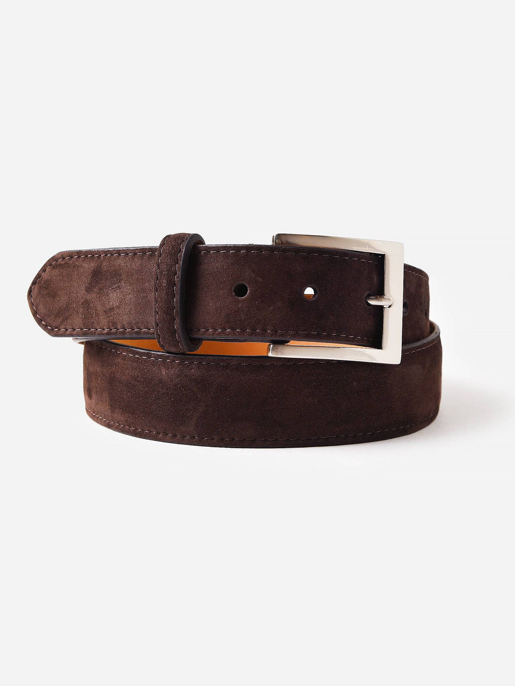 W. Kleinberg Men's Nubuck Leather Belt - Saint Bernard