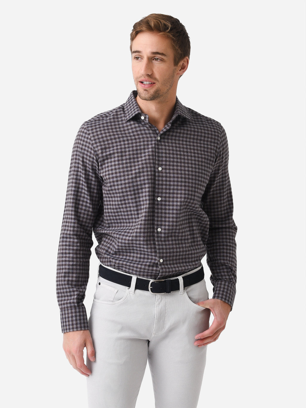 Maria Santangelo Men's Cotton Woven Shirt - Saint Bernard
