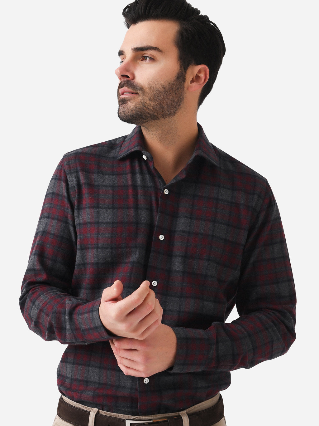 Maria Santangelo Men's Cotton Woven Shirt - Saint Bernard