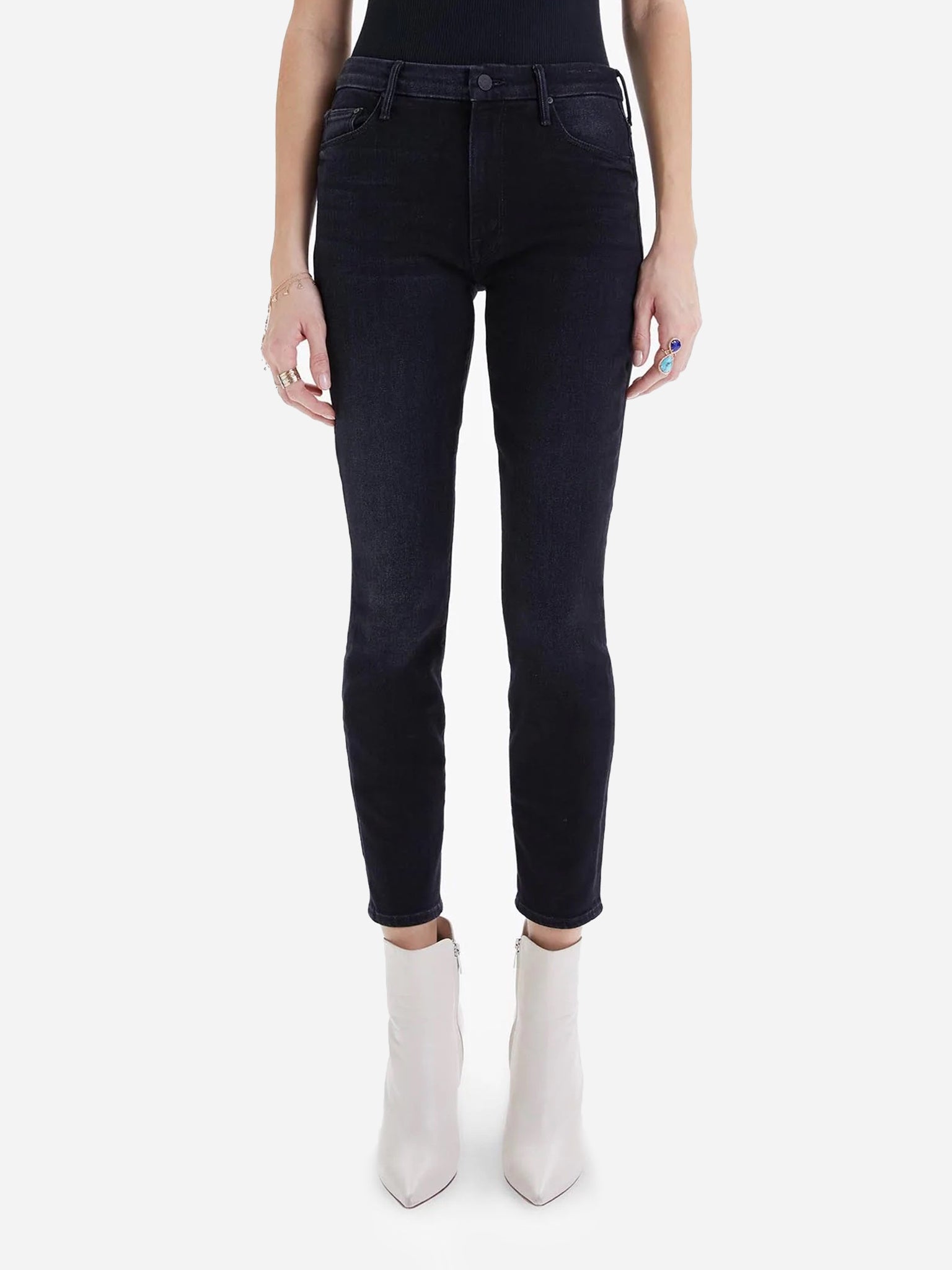 Mother Women's The High Waisted Looker Ankle Jean - Saint Bernard