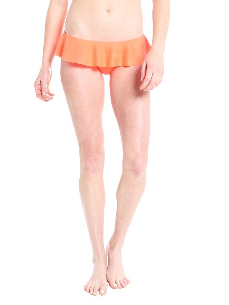 Milly Italian Solid Swim Sirolo Ruffle Bikini Bottom - Saint Bernard