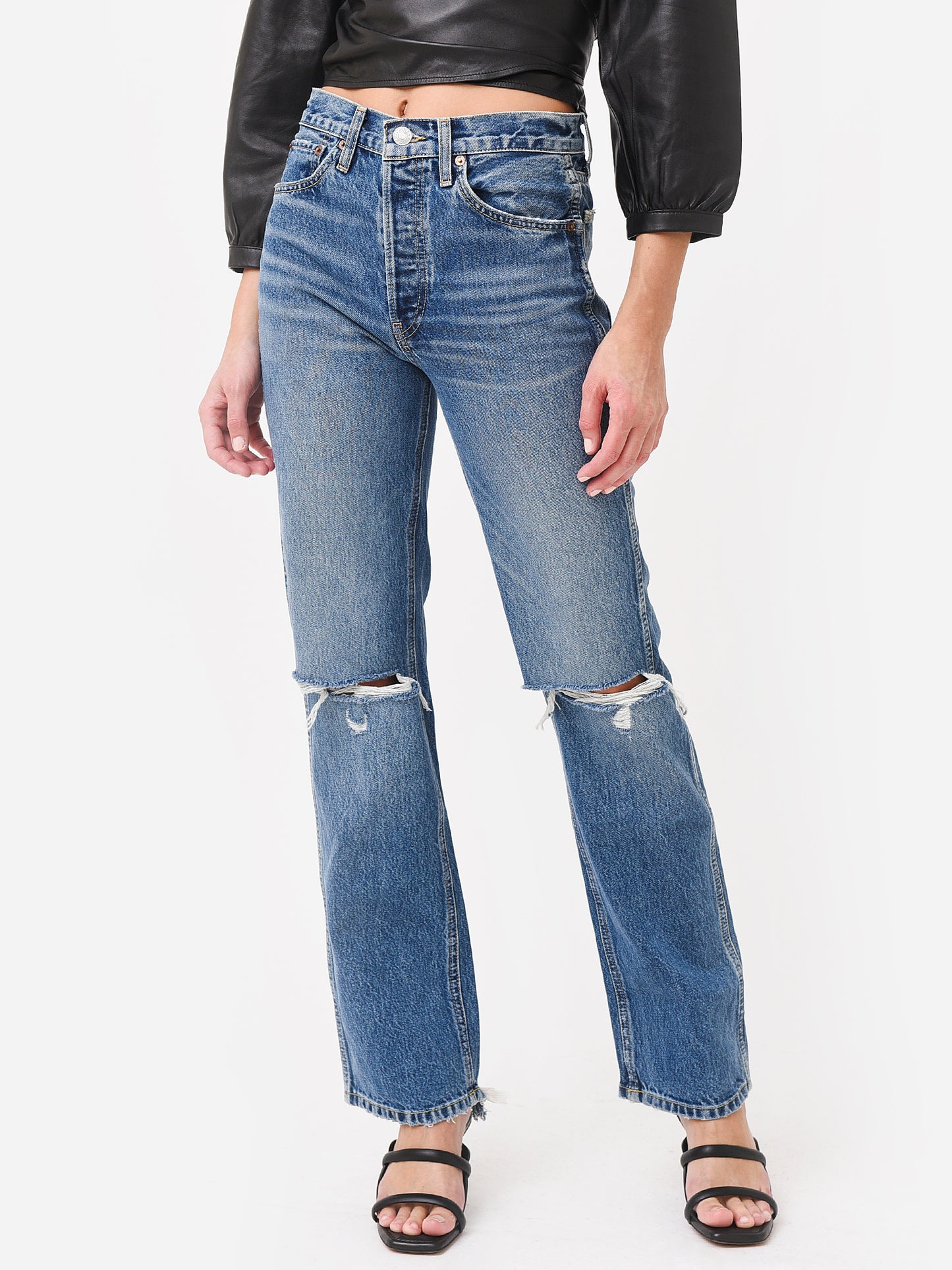 Re/Done Women's 90s High Rise Loose Jean - Saint Bernard