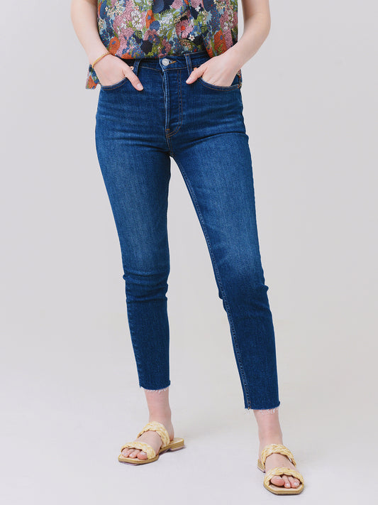 Re/Done Women's 70s Stove Pipe Jean