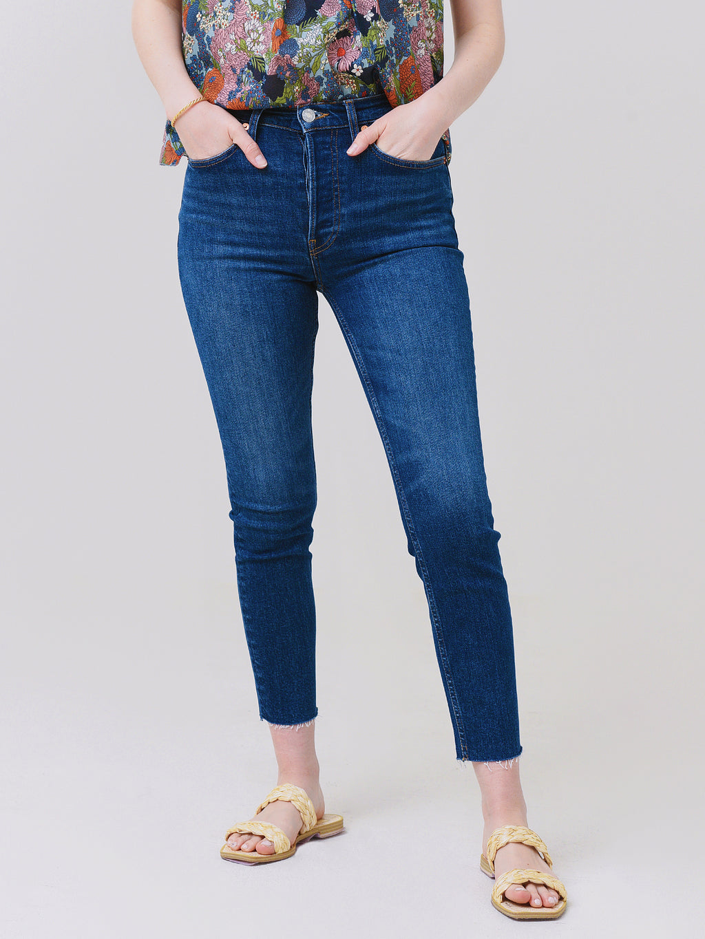 Re/Done Women's 70s Stove Pipe Jean - Saint Bernard