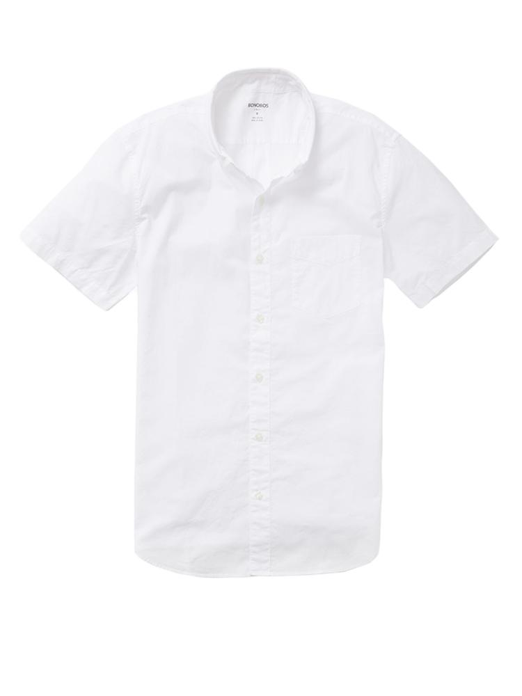 Bonobos Short Sleeve Solid Slim Fit Shirt - Saint Bernard