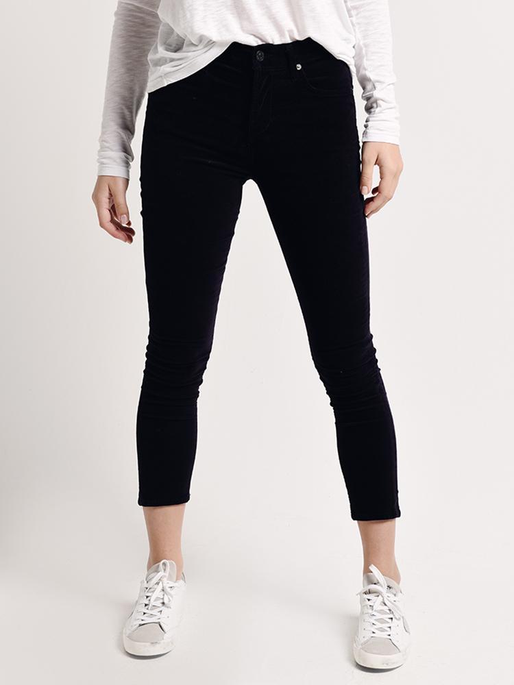 Citizens of Humanity Women's Rocket Crop Velour High Rise Skinny Jean - Saint Bernard