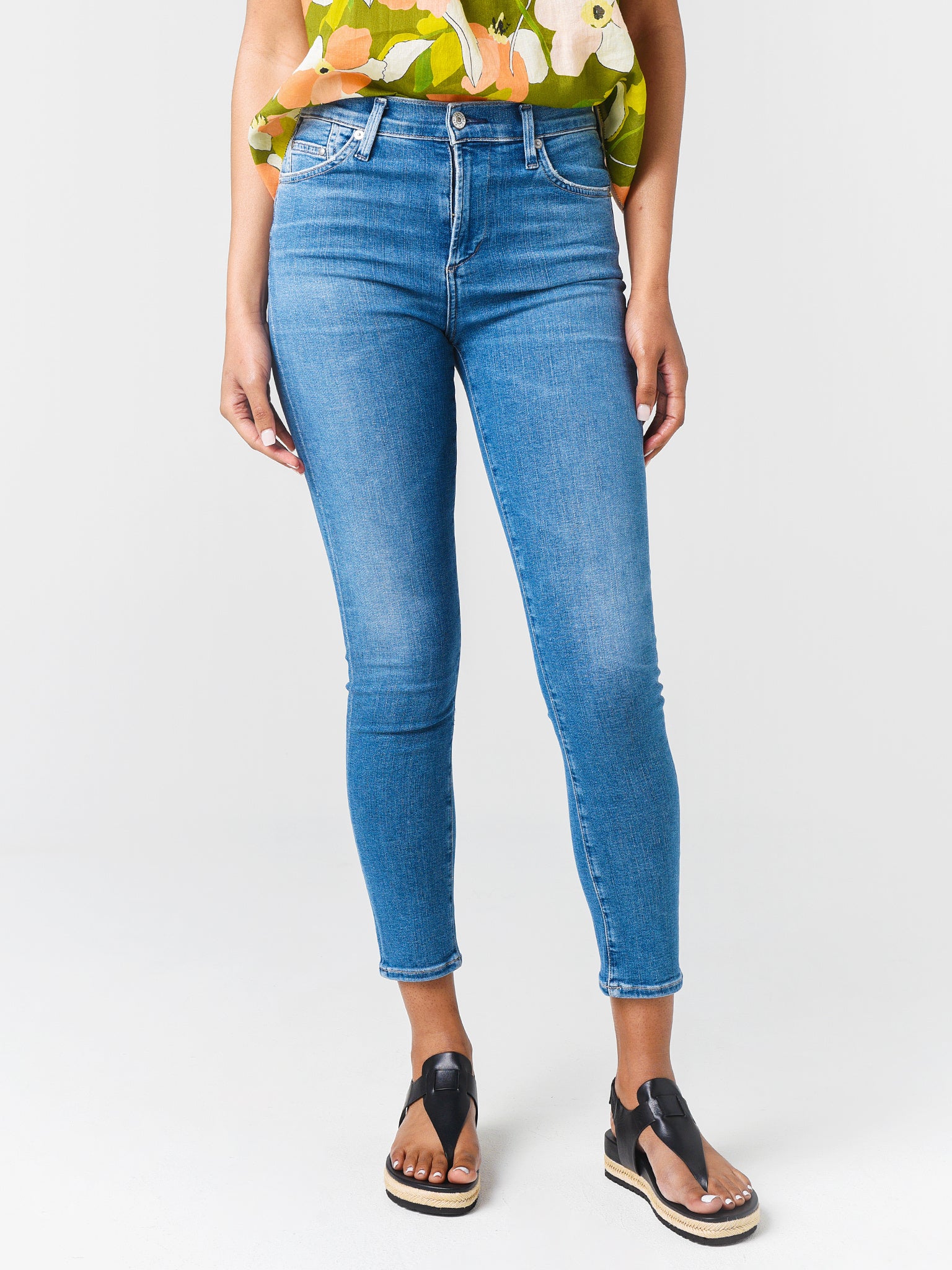 Citizens Of Humanity Women's Rocket Crop Mid-Rise Skinny Fit Jean - Saint Bernard