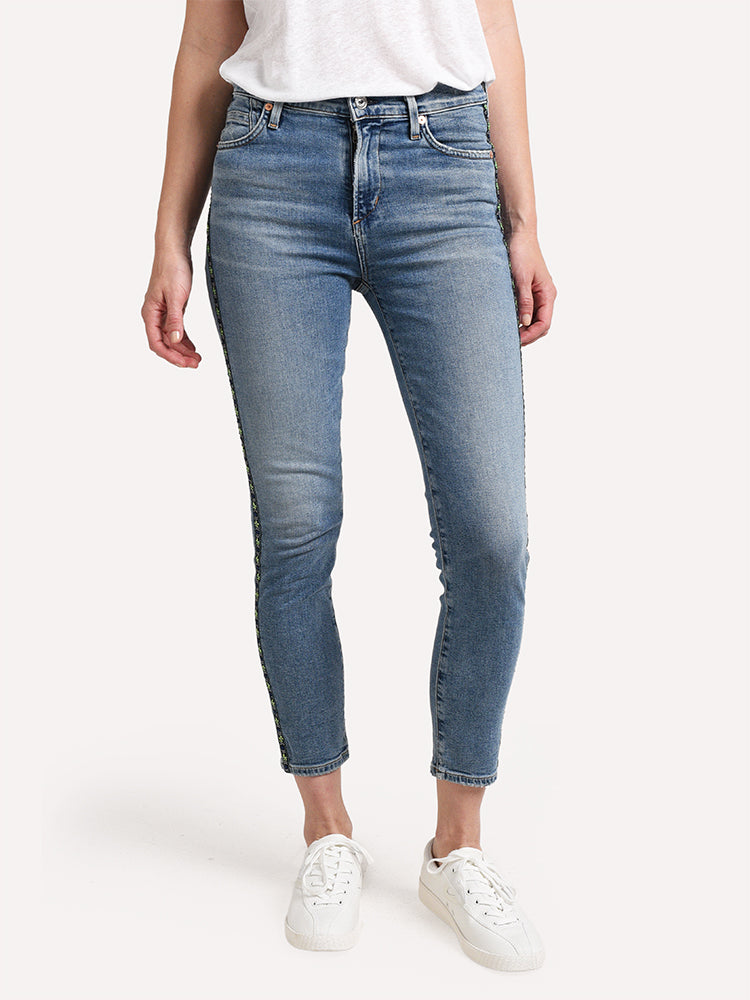Citizens Of Humanity Women's Rocket Crop High Rise Skinny Jean - Saint Bernard