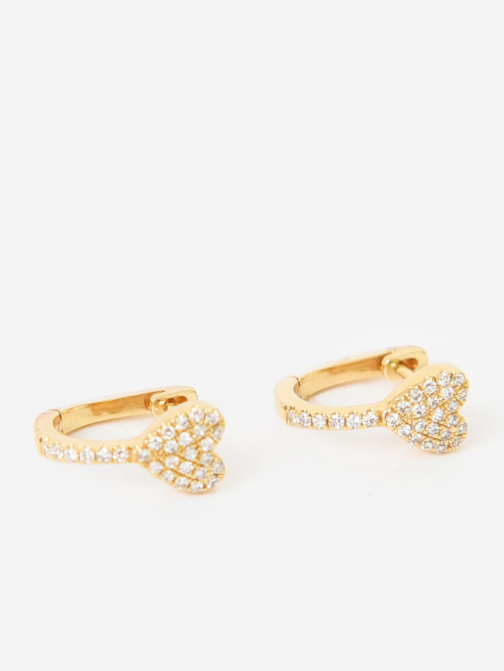 Francie B. Women's Heart Huggie Earrings - Saint Bernard