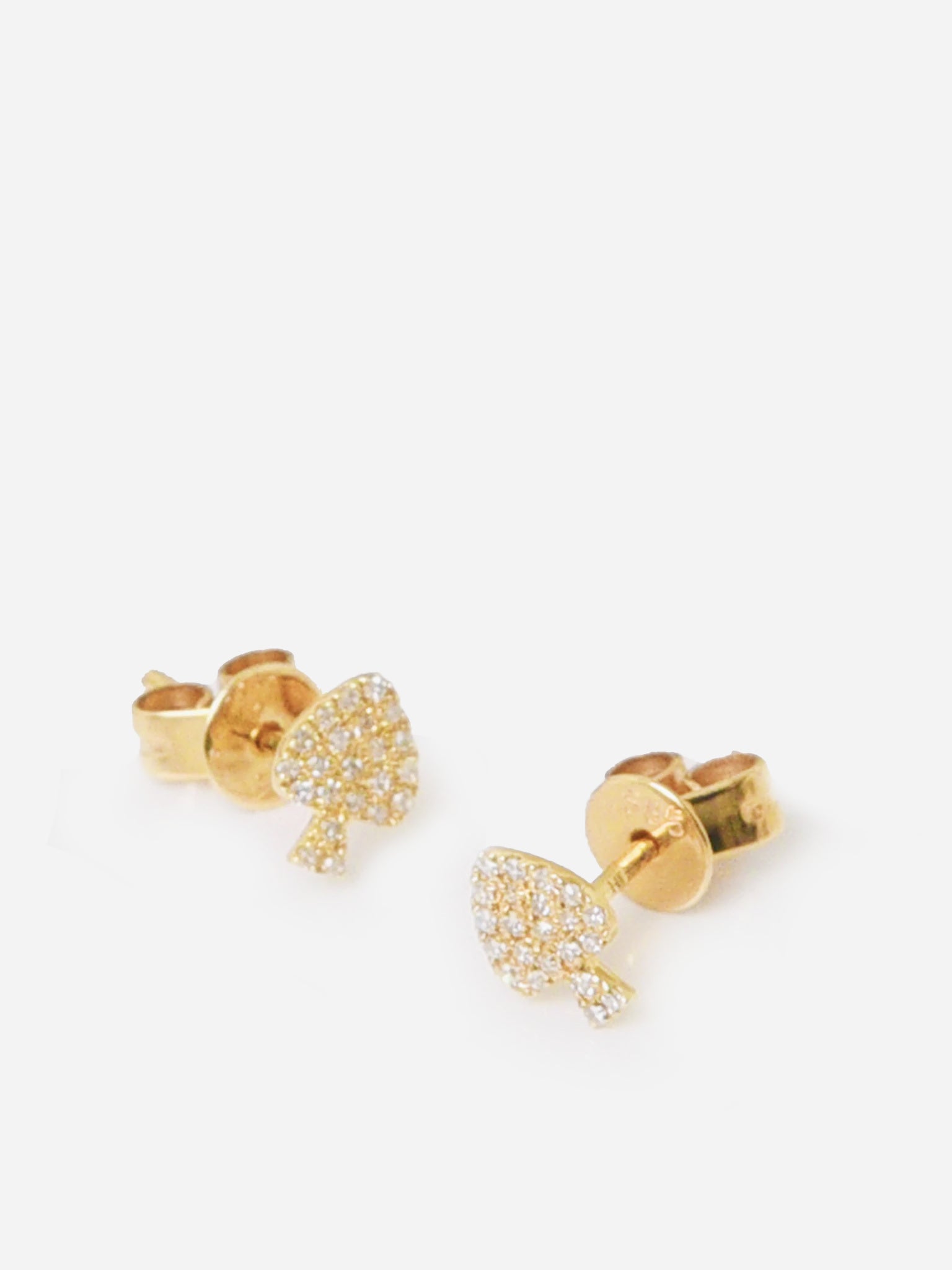 Francie B. Diamond Spade Stud Earring - Saint Bernard