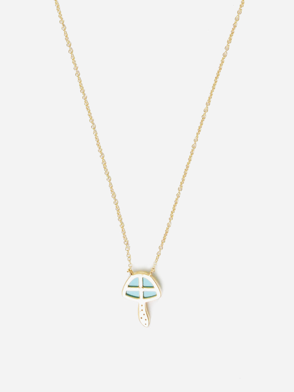 Francie B. Diamond Mushroom Necklace - Saint Bernard