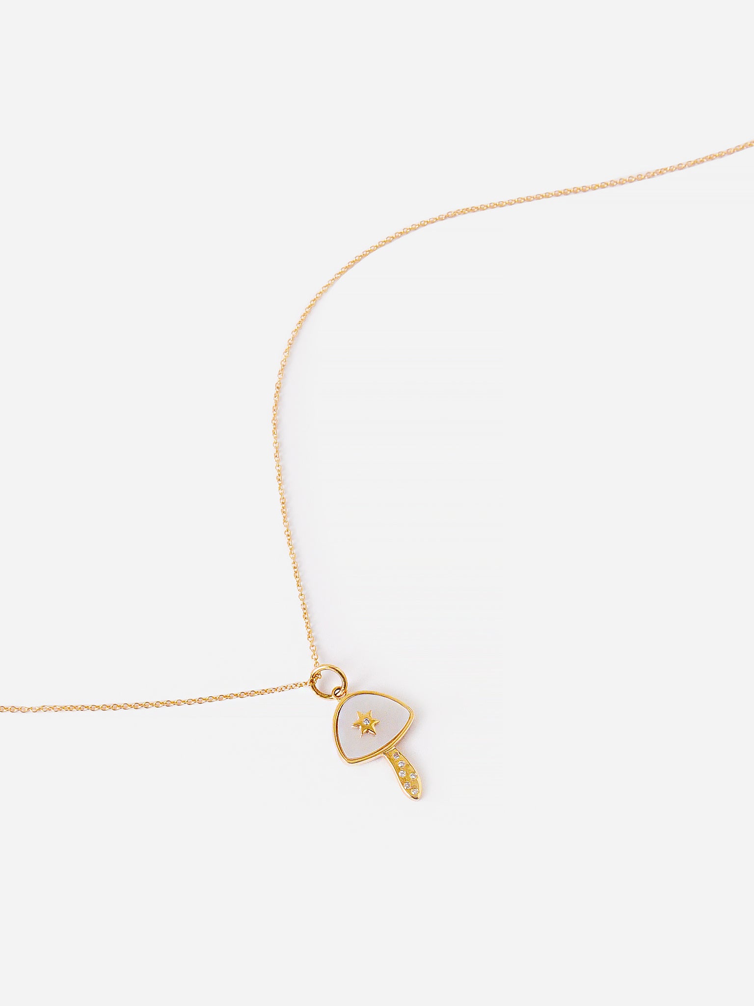 Francie B. Women's Diamond Mushroom Pendant Necklace - Saint Bernard