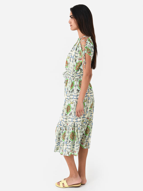 Tory Burch Women's Printed Silk Dress