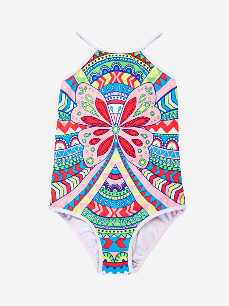 Seafolly Girls' Jewel Cove Tank One-Piece - Saint Bernard