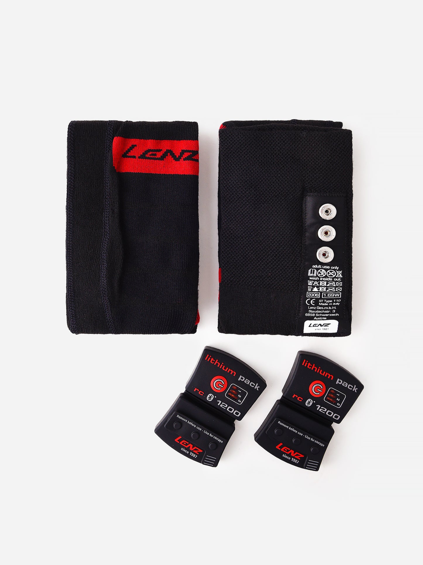 Lenz Set of Lithium Pack RCB 1200 + The Heat Sock 5.0 Toe Cap