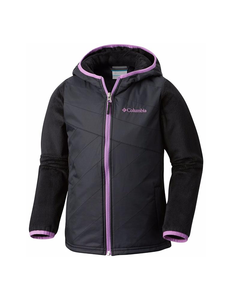 Columbia Girls' Pearl Plush II Hybrid Hoodie Jacket - Saint Bernard