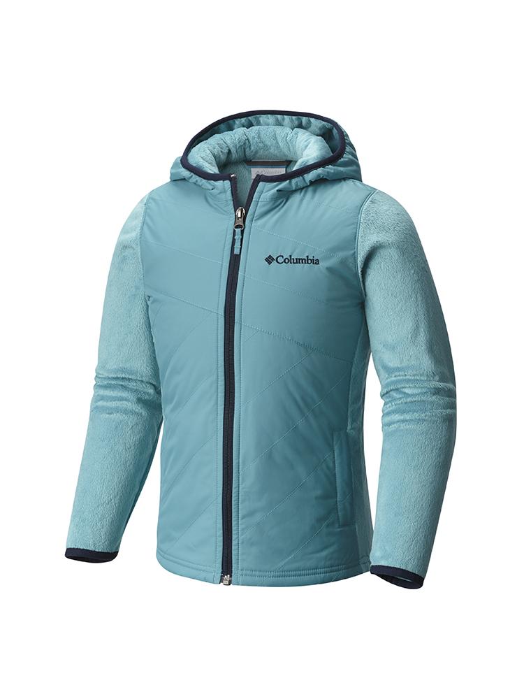 Columbia Girls' Pearl Plush II Hybrid Hoodie Jacket - Saint Bernard
