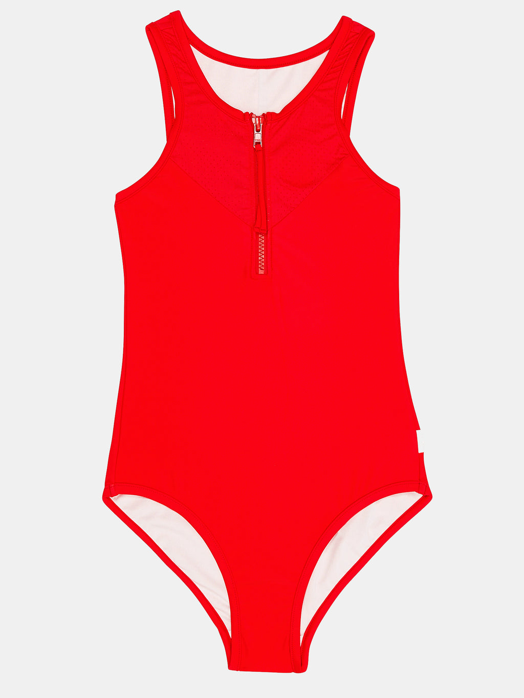 Seafolly Girls' High Neck Tank One Piece Swimsuit - Saint Bernard