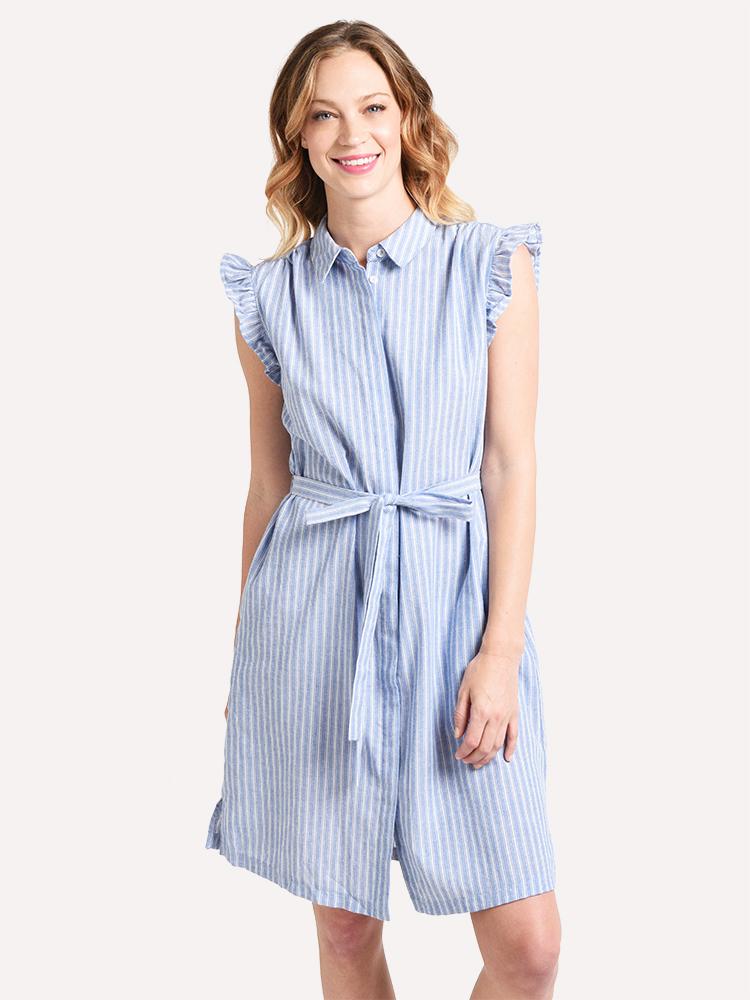 Mystree Flutter Sleeve Dress - Saint Bernard