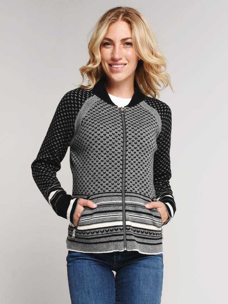 Obermeyer Women's Belletex Full-Zip Sweater - Saint Bernard