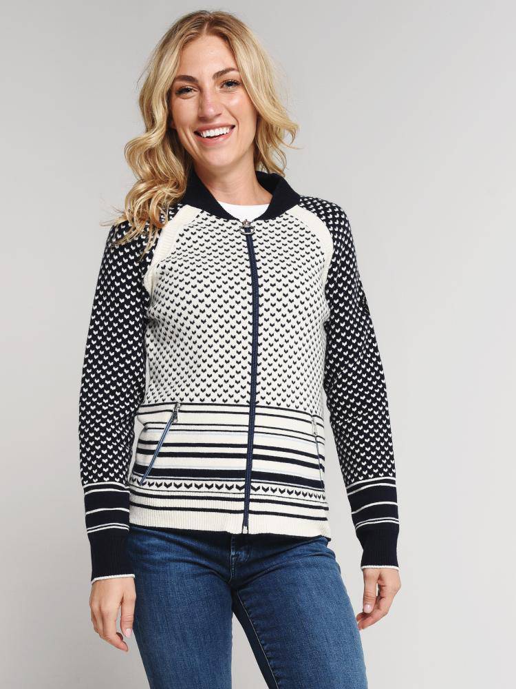 Obermeyer Women's Belletex Full-Zip Sweater - Saint Bernard