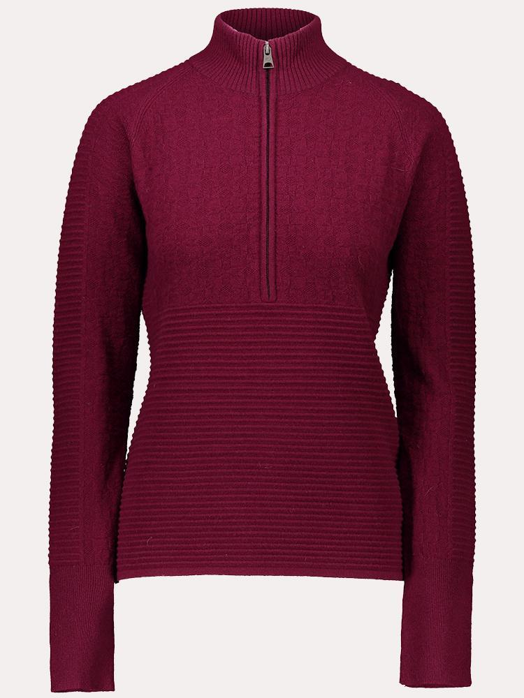 Obermeyer Women's Dolly Cashmere-Blend 1/2 Zip Sweater - Saint Bernard