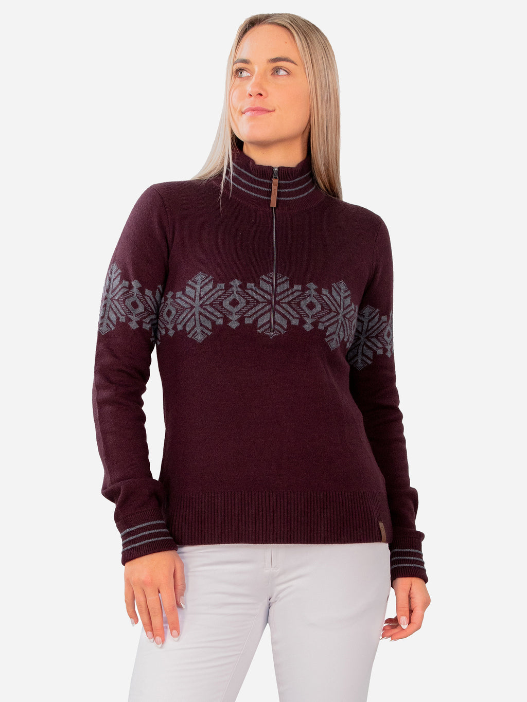 Obermeyer Women's Rebecca 1/2 Zip Sweater - Saint Bernard