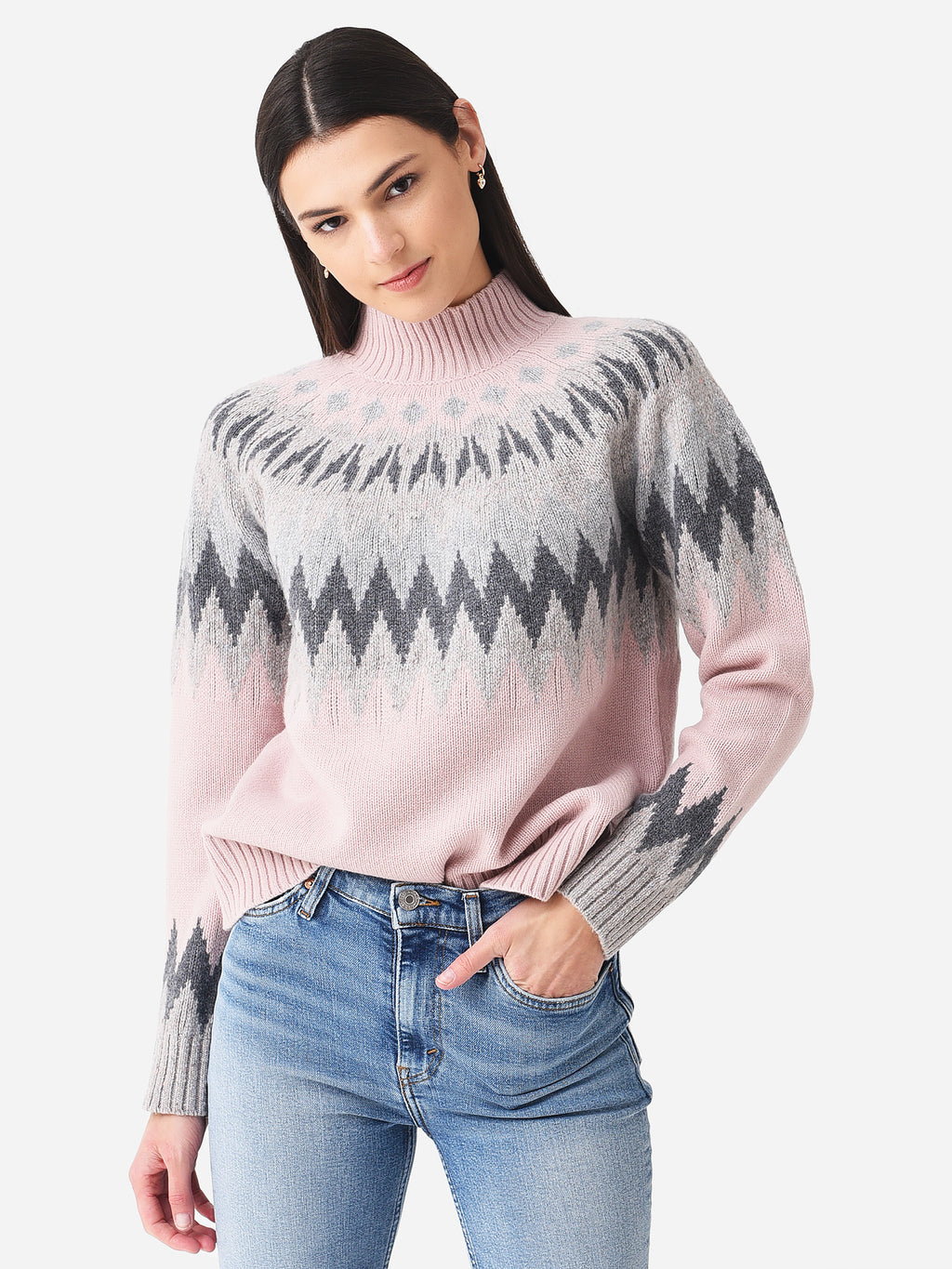 Obermeyer Women's Ivy Mock Neck Sweater - Saint Bernard