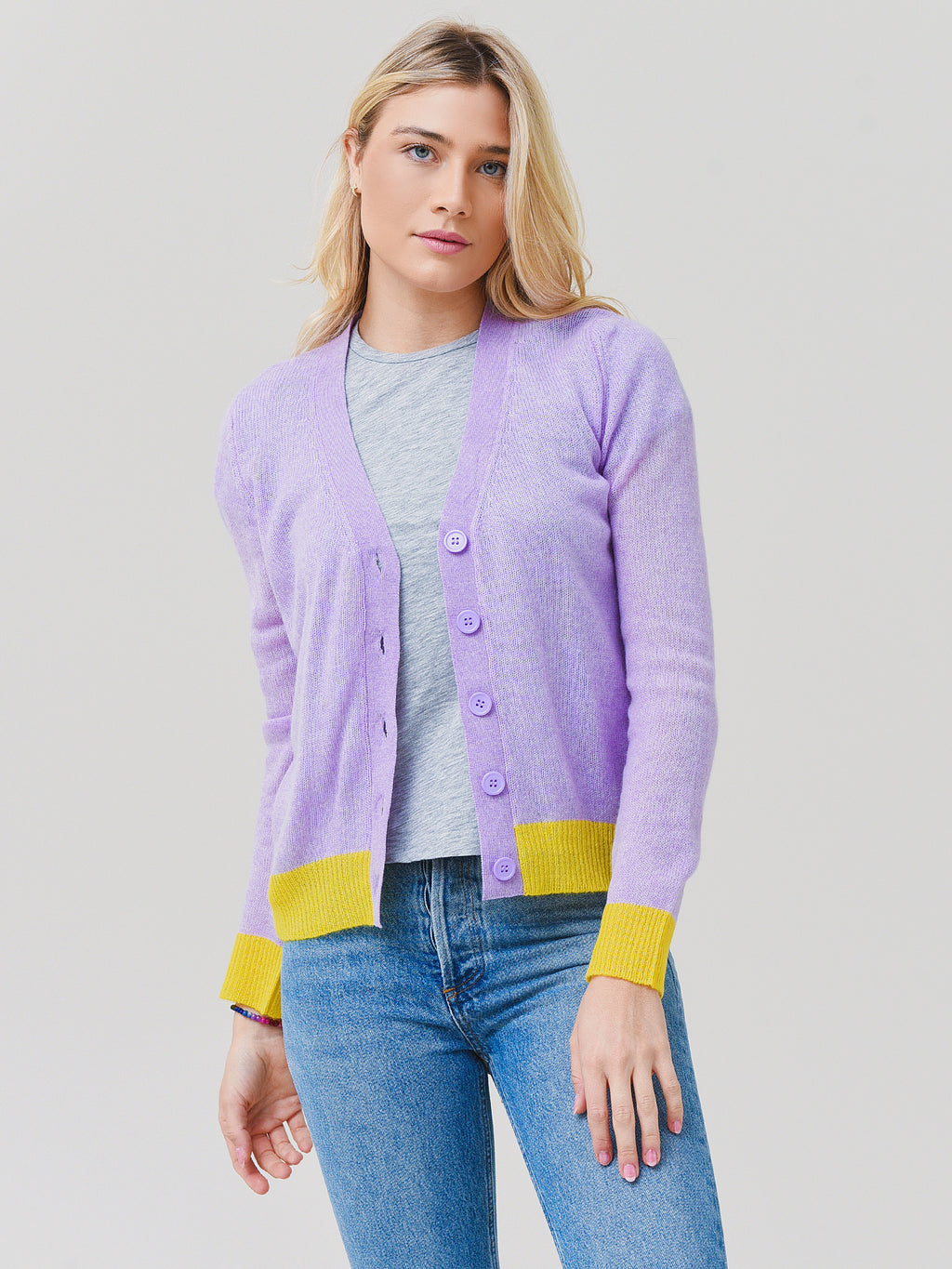 Jumper 1234 Women's Contrast Cardigan - Saint Bernard