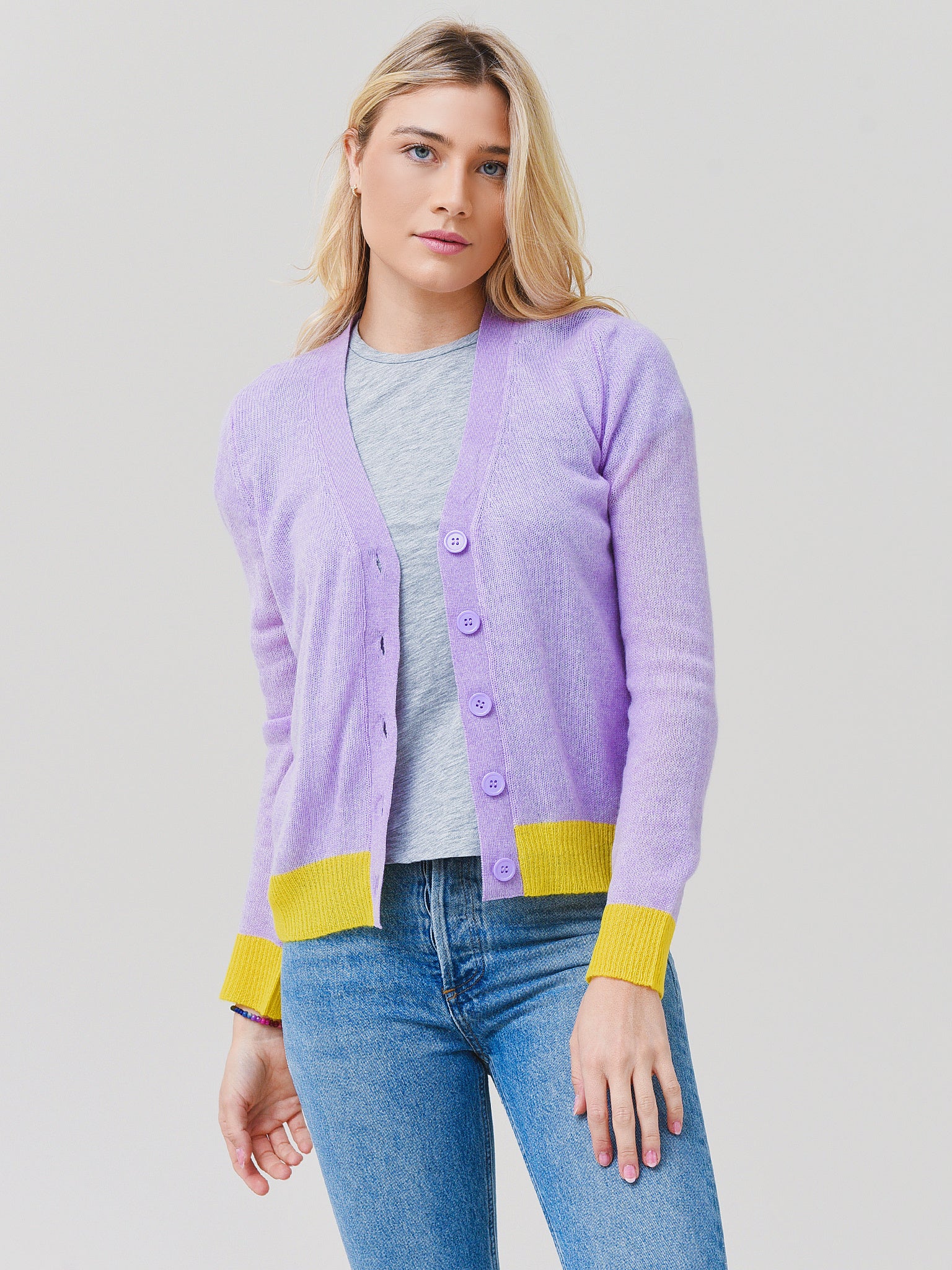 Jumper 1234 Women's Contrast Cardigan - Saint Bernard