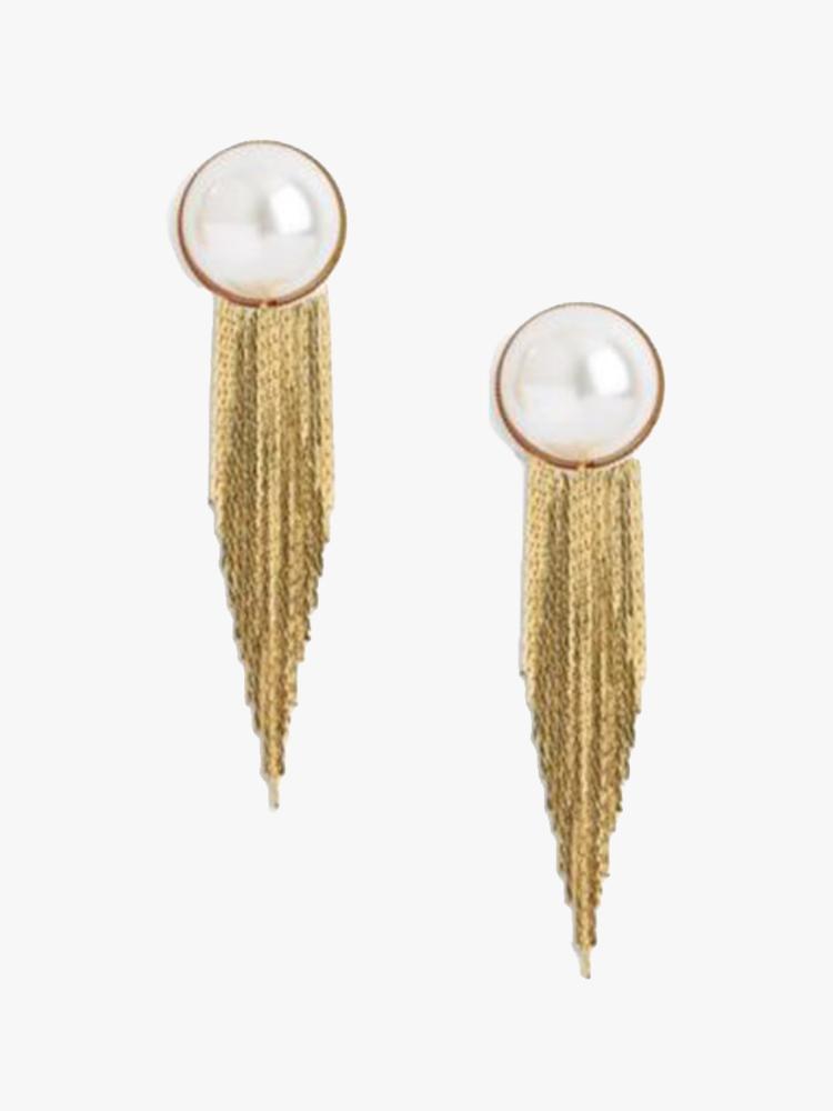 Neely Phelan Gold + Pearl Chain Drop - Saint Bernard