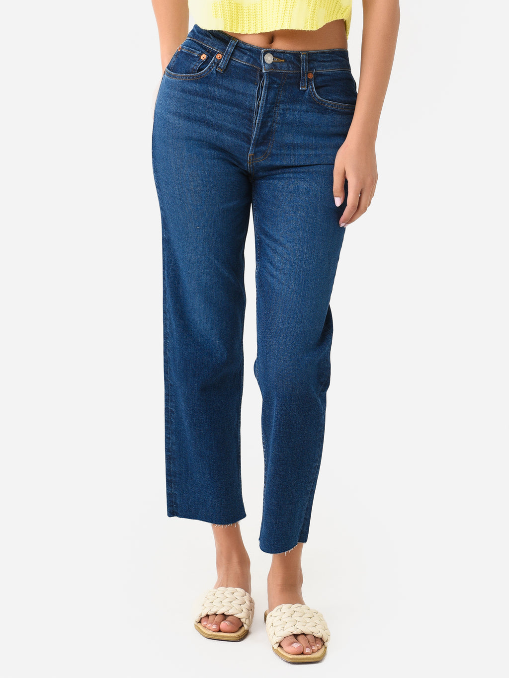 Re/Done Women's 70s Stove Pipe Jean - Saint Bernard