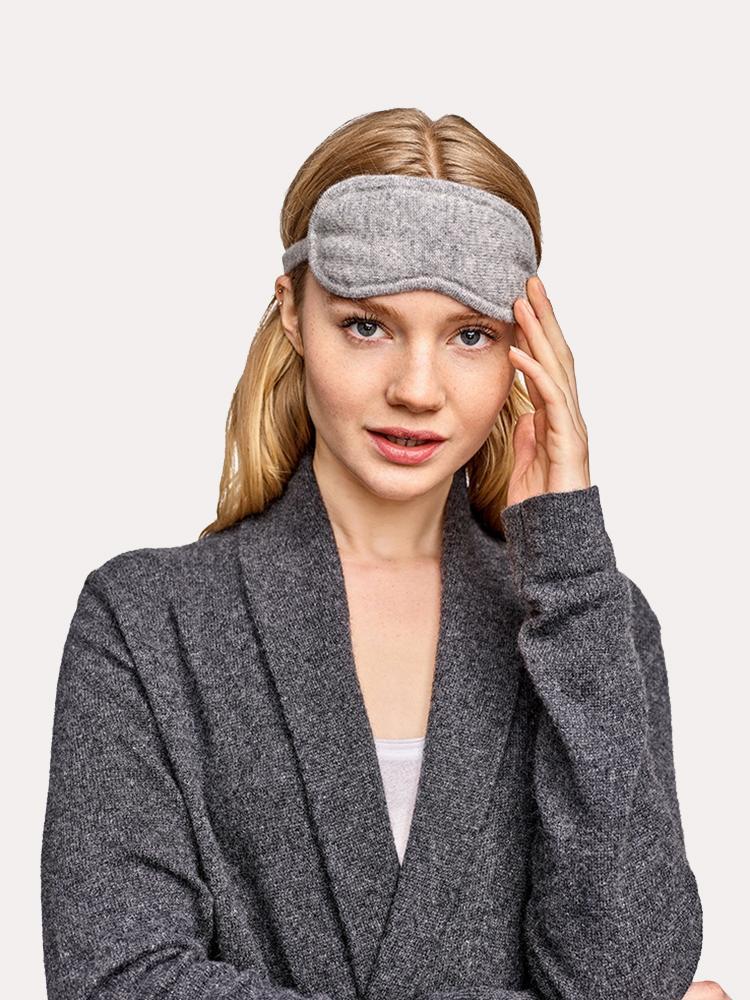 White + Warren Cashmere Eye Mask - Saint Bernard