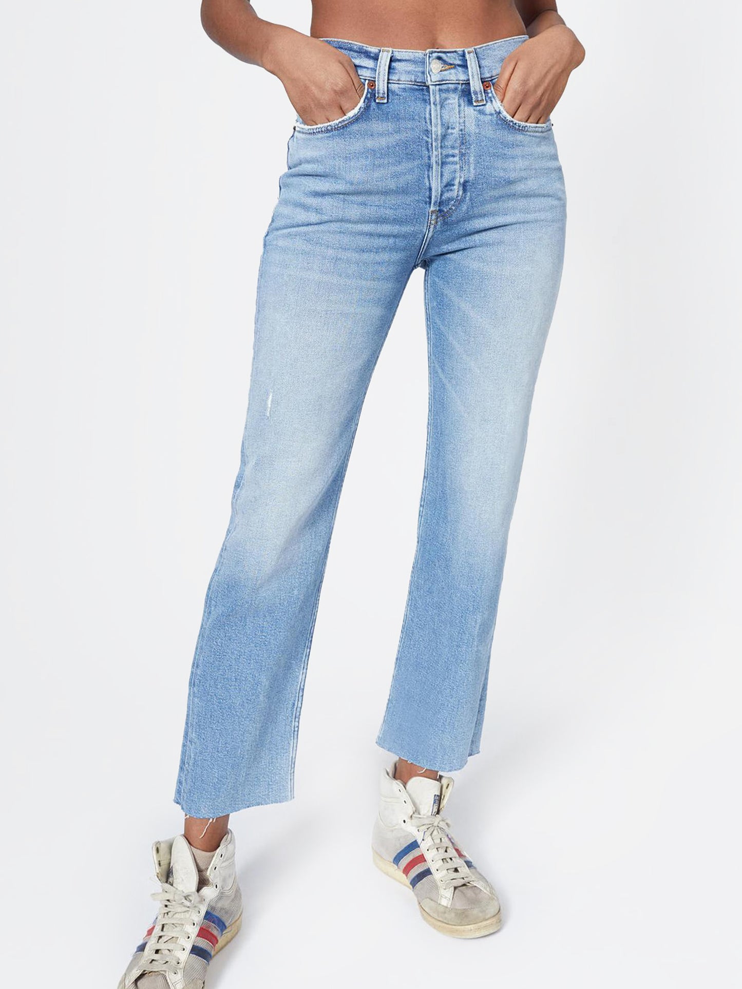 Re/Done Women's 70s Stove Pipe Jean - Saint Bernard