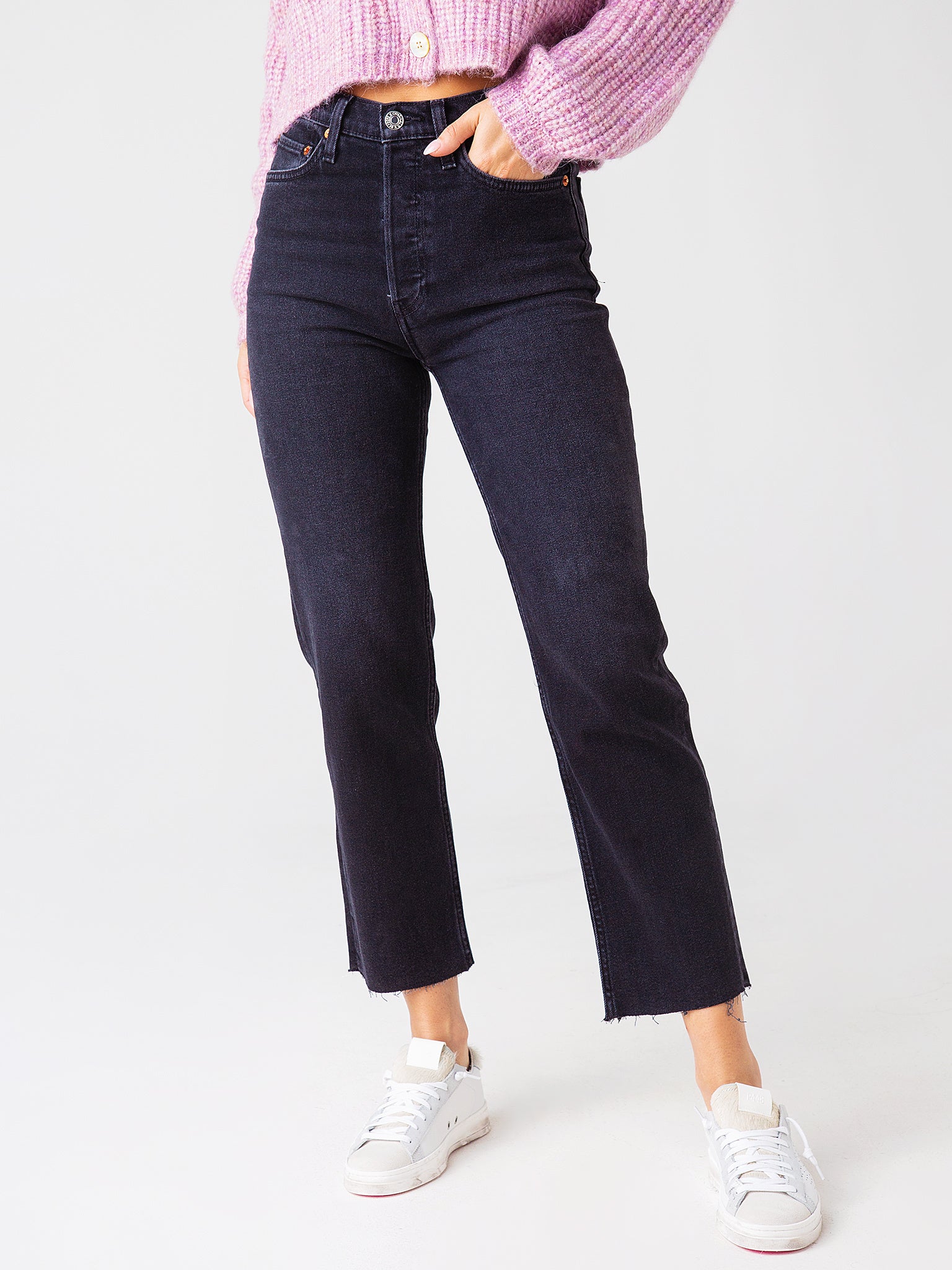 Re/Done Women's 70s Stove Pipe Jean - Saint Bernard