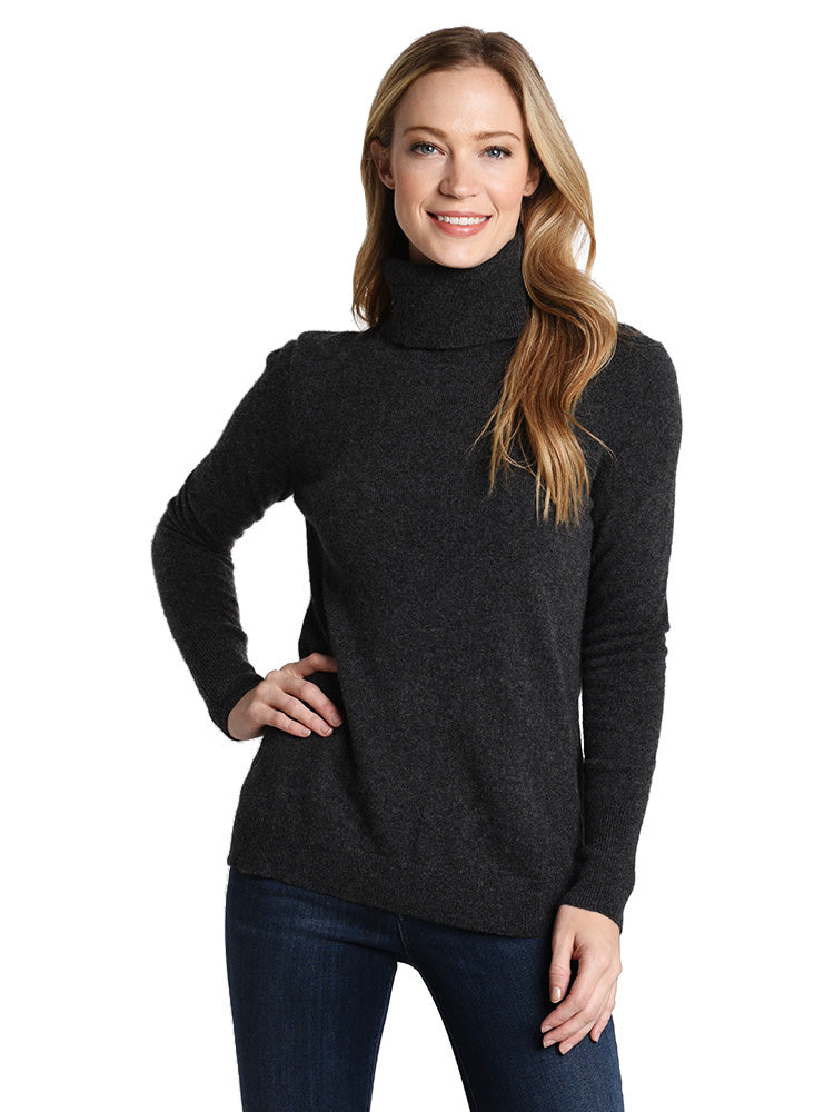 White + Warren Essential Cashmere Turtleneck - Saint Bernard