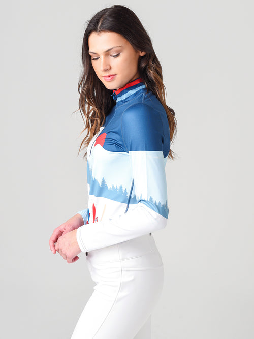 Krimson Klover Women's Amiche Merino Base Layer Quarter-Zip Top